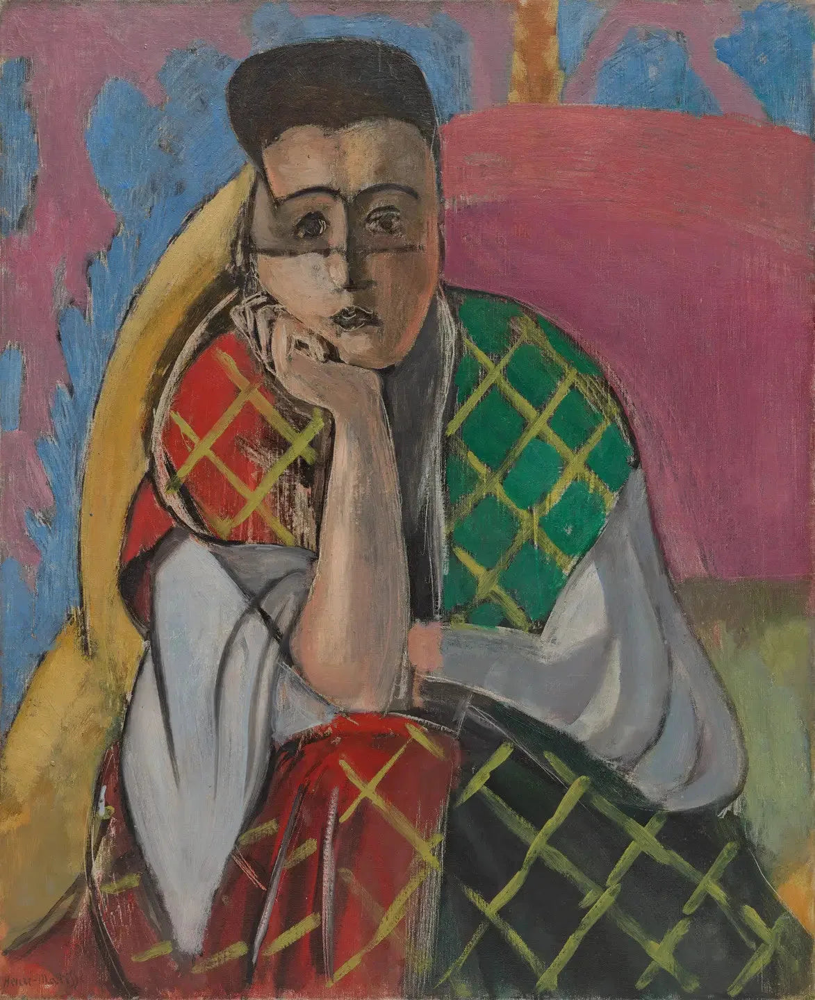 Femme à la voilette - Henri Matisse image 1 reproduction de peinture à l’huile