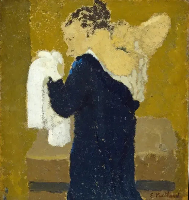 Femme à sa toilette - Édouard Vuillard image 1 copie de tableau peinte à la main
