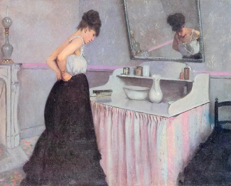 Femme à sa toilette - Gustave Caillebotte