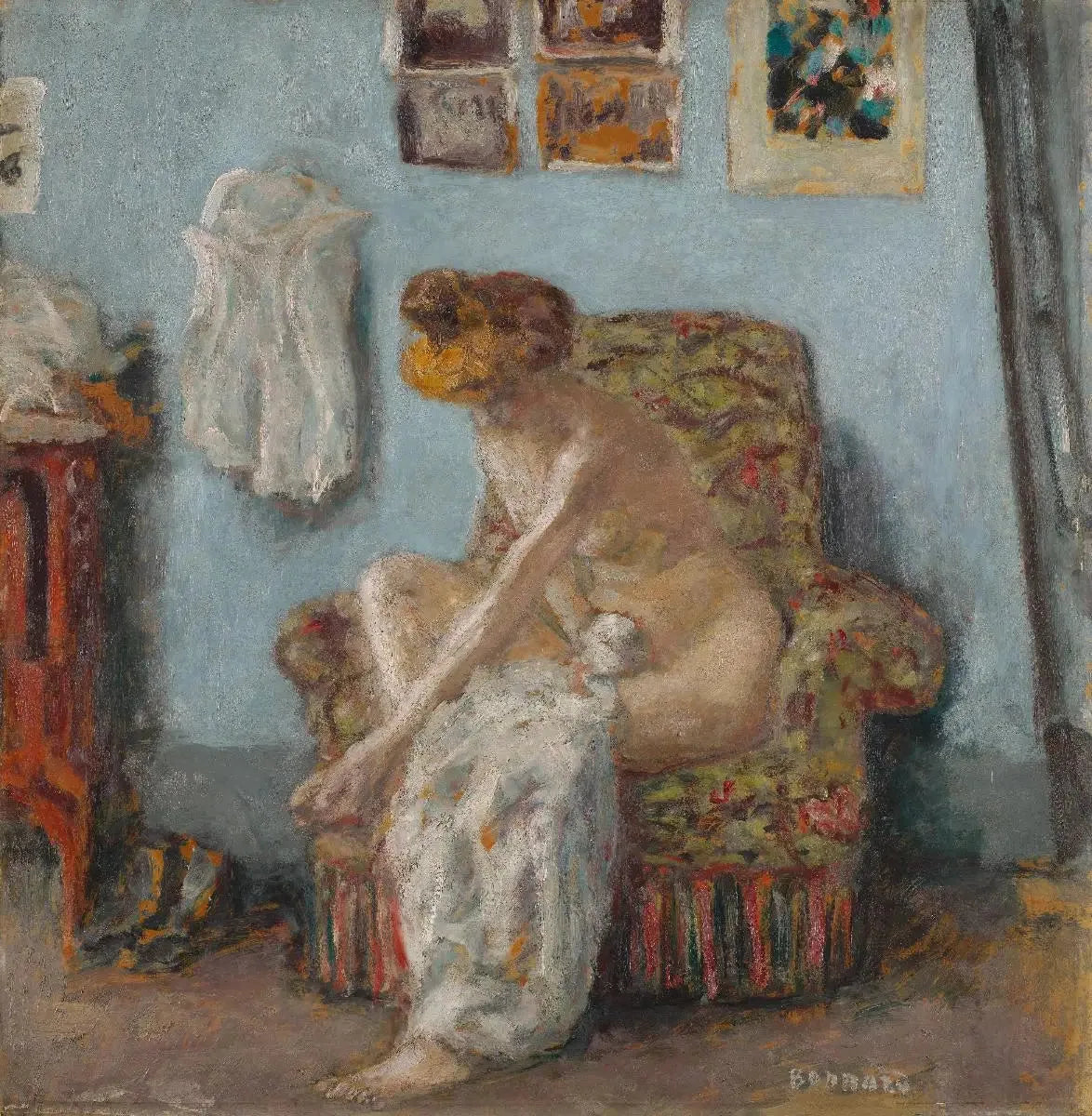 Femme à sa toilette - Pierre Bonnard image 1 reproduction de peinture à l’huile