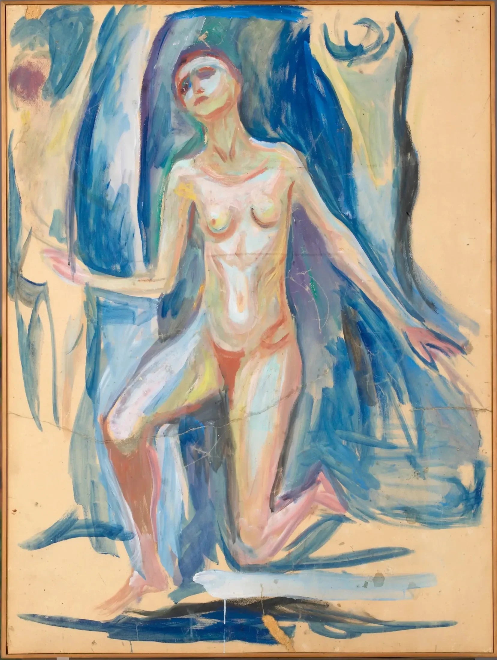 Femme agenouillée - Edvard Munch image 1 reproduction d’œuvre d’art à l’huile