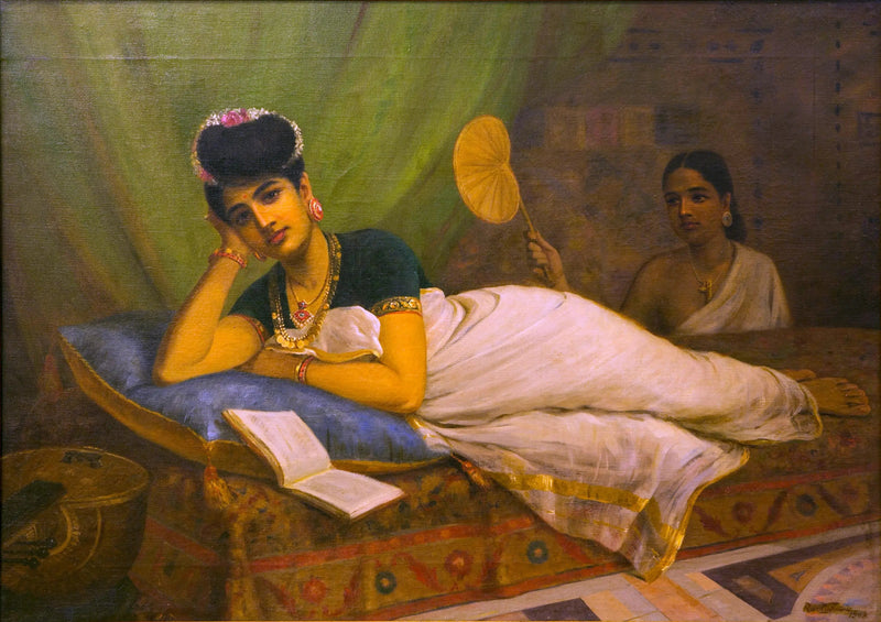 Femme allongée - Ravi Varmâ