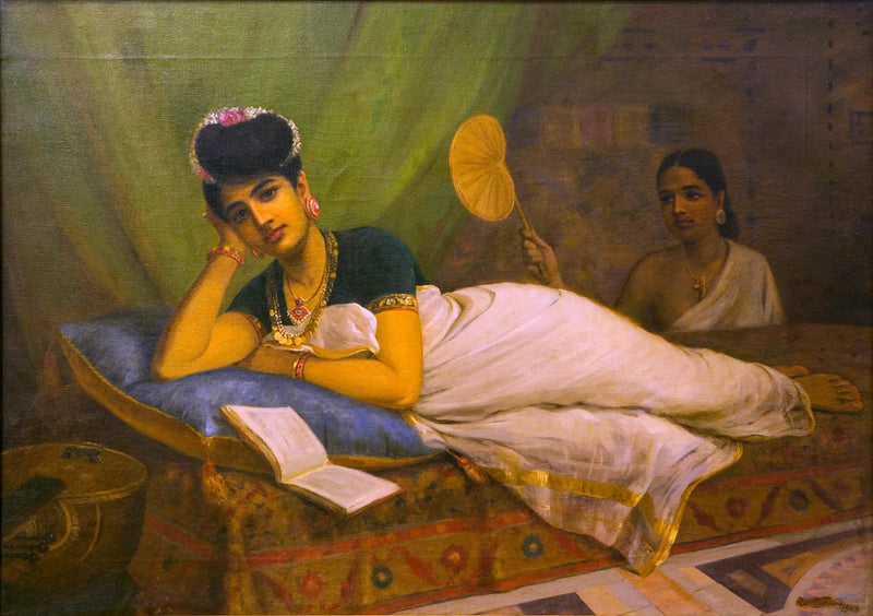 Femme allongée - Ravi Varmâ
