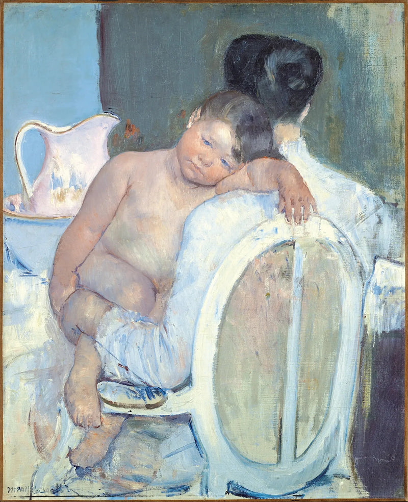 Femme assise avec un enfant dans ses bras - Mary Cassatt
