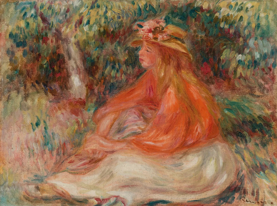 Femme assise (Sealed Woman) - Pierre-Auguste Renoir