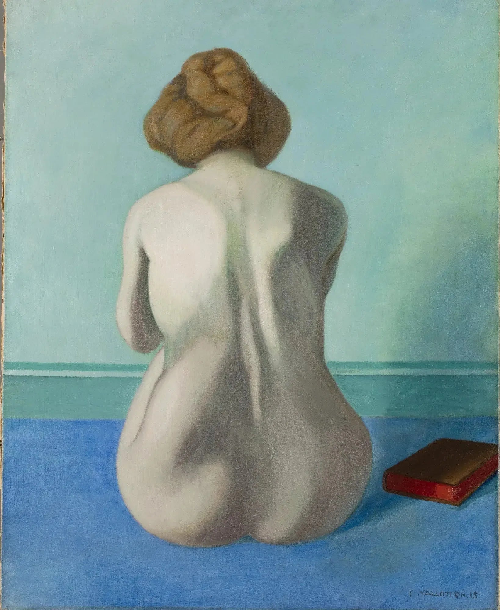 Femme assise sur le dos - Félix Vallotton image 1 reproduction d’œuvre d’art à l’huile