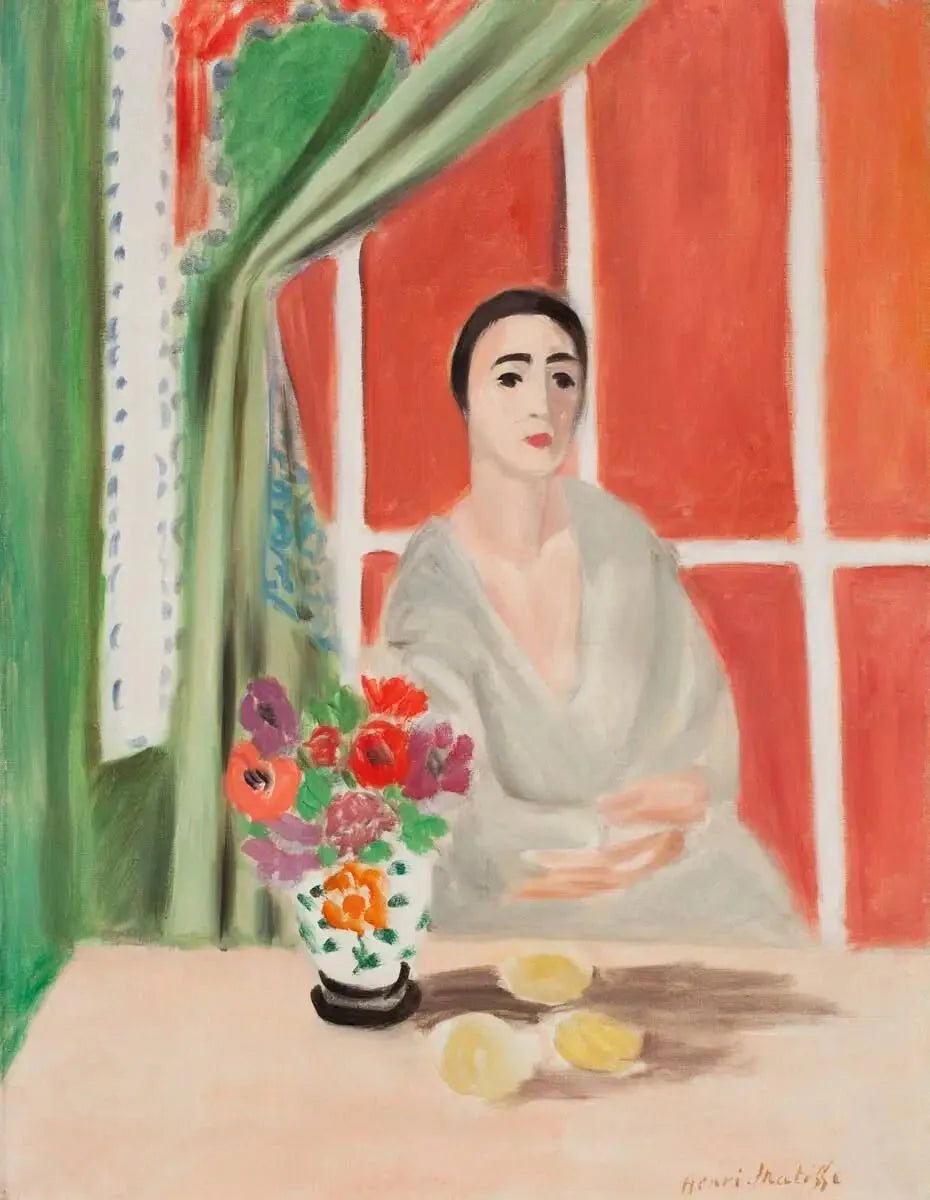 Femme au bouquet - Henri Matisse image 1 tableau peint à l’huile sur toile