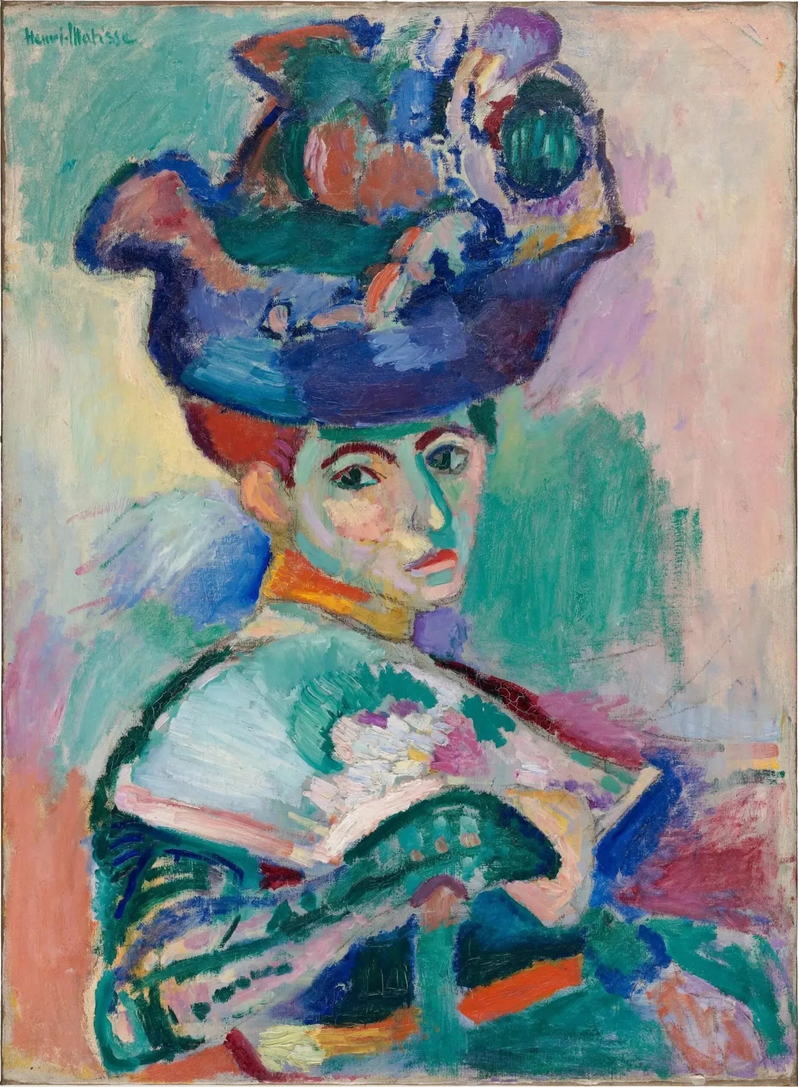 Femme au chapeau - Henri Matisse image 1 reproduction réalisée par Alpha Reproduction