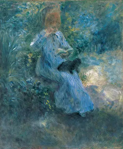 Femme au chien noir - Pierre-Auguste Renoir
