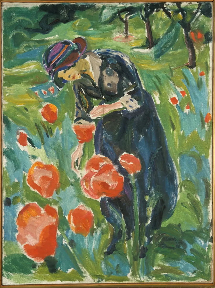 Femme au coquelicot - Edvard Munch