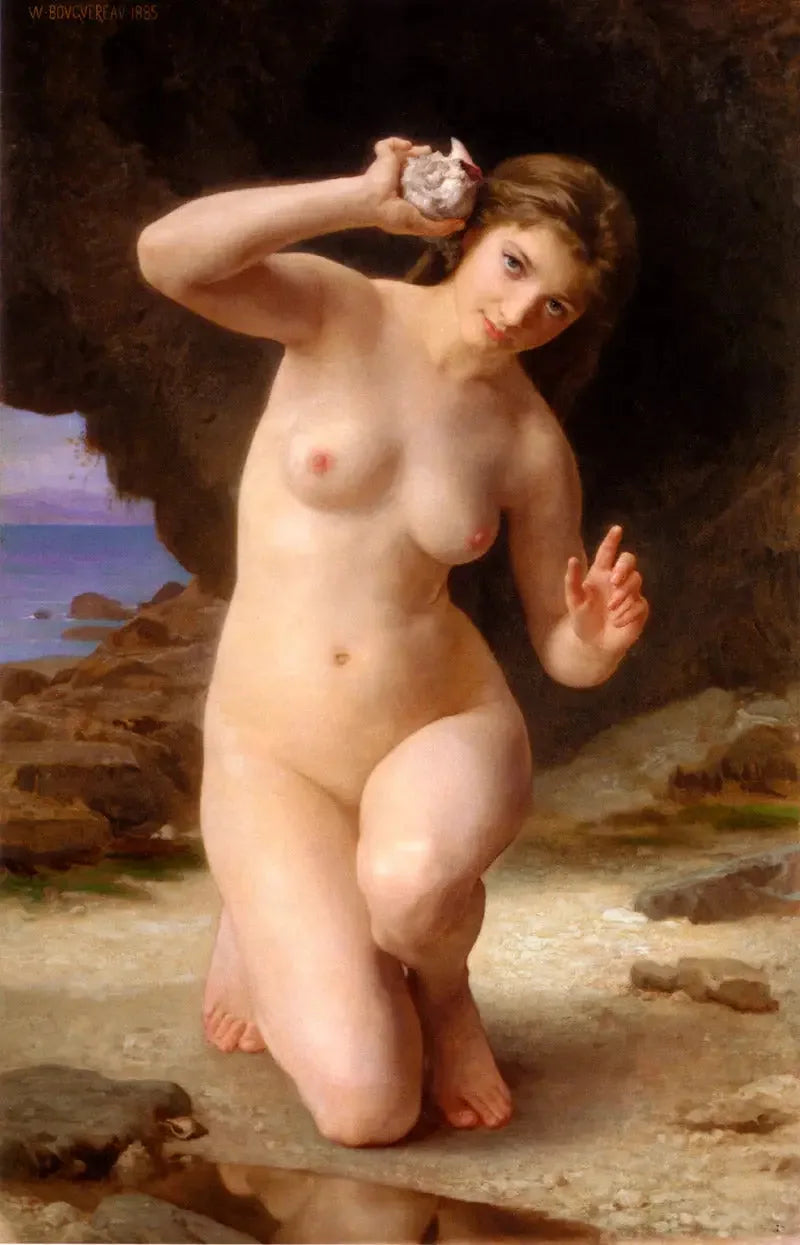 Femme au Coquillage - Bouguereau image 1 reproduction artisanale de tableau