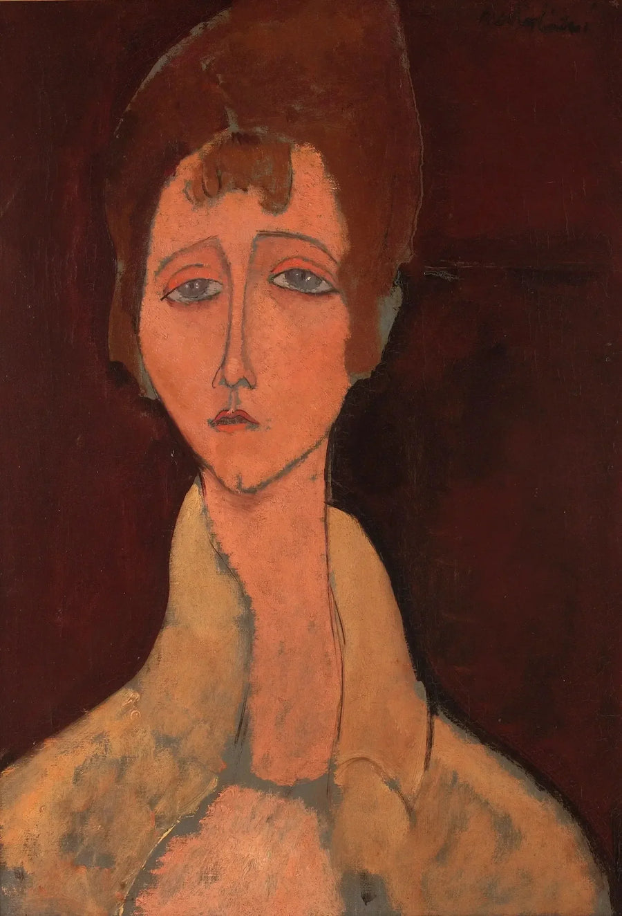 Femme au corsage blanc - Amedeo Modigliani