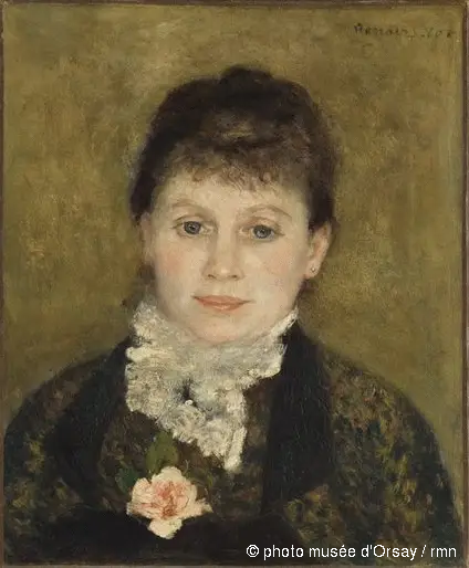 Femme au jabot blanc - Pierre-Auguste Renoir