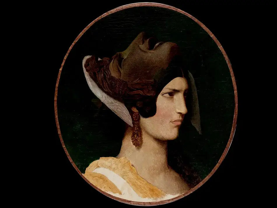 Femme au masque antique - Jean-Léon Gérôme image 1 reproduction de peinture à l’huile