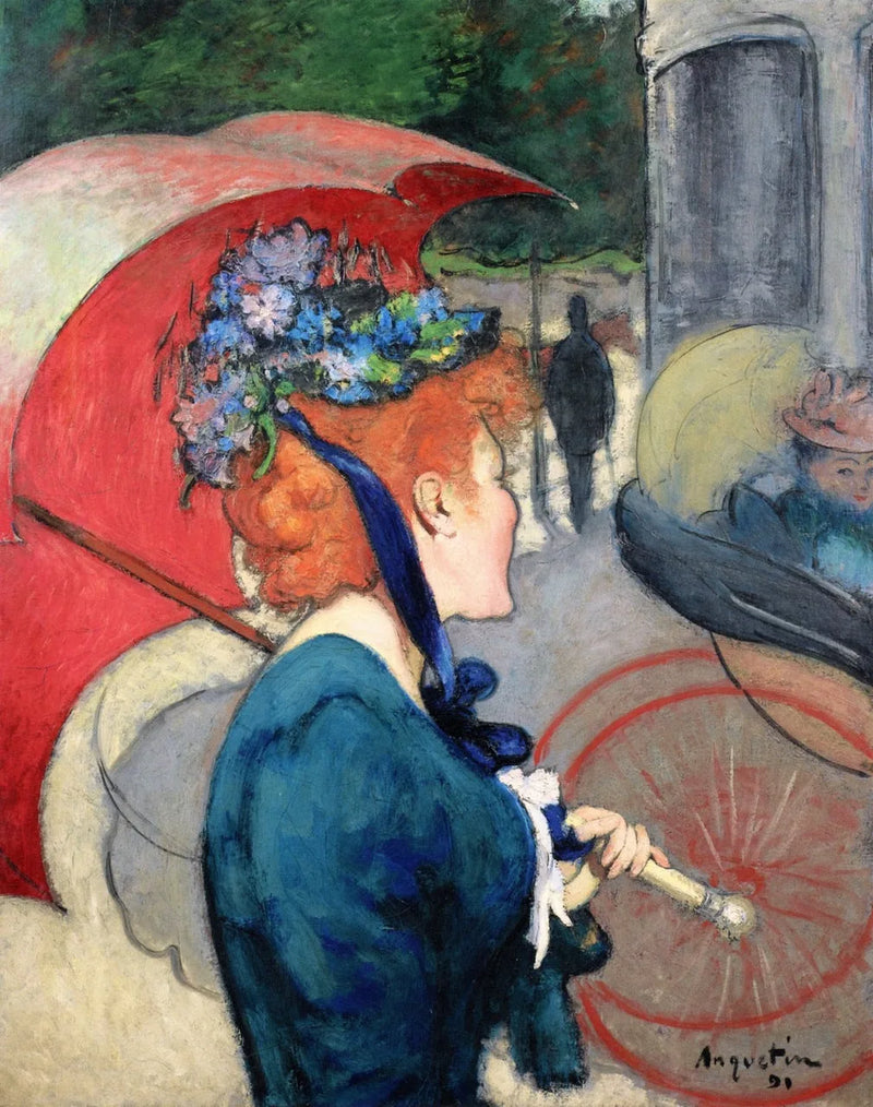 Femme au parapluie - Louis Anquetin