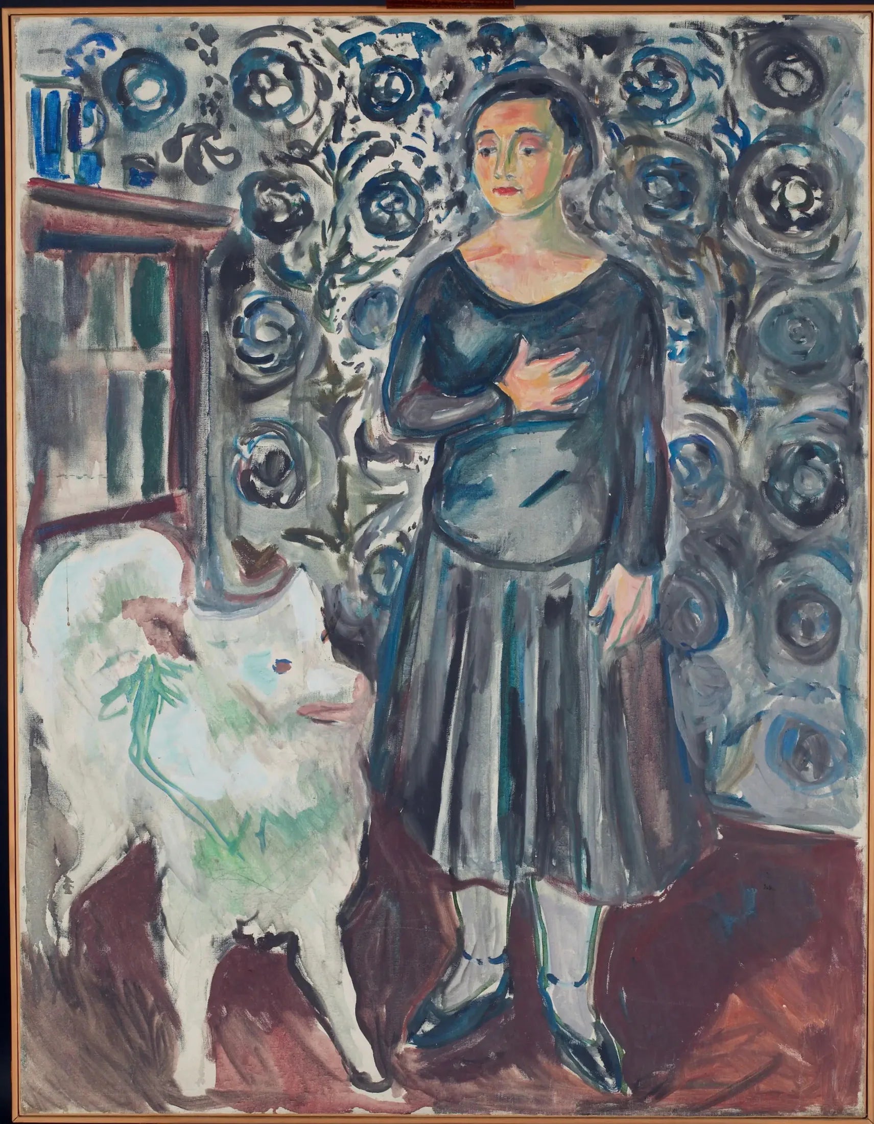 Femme au samoyède - Edvard Munch image 1 tableau peint à l’huile sur toile