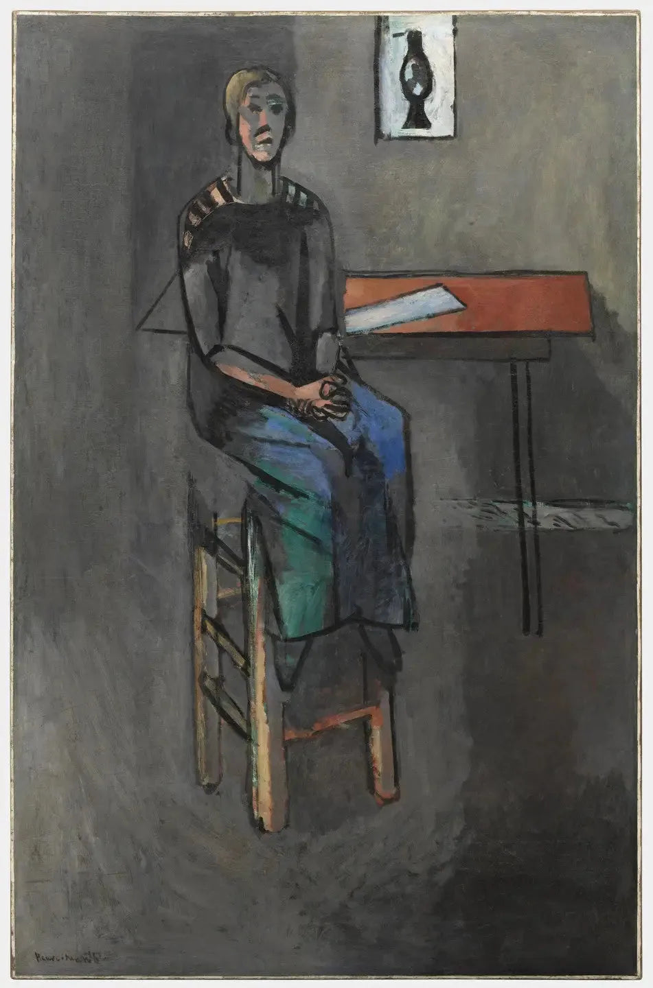 Femme au tabouret - Henri Matisse image 1 tableau peint à l’huile sur toile