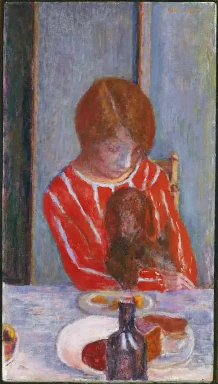 Femme avec chien - Pierre Bonnard image 1 reproduction artisanale de tableau