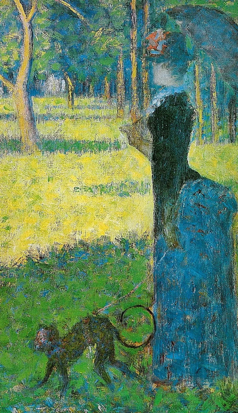 Femme avec un singe - Georges Seurat