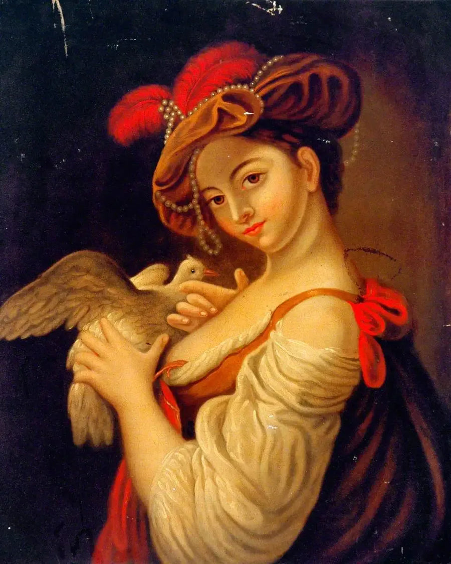 Femme avec une colombe - Louis Jean François Lagrenée