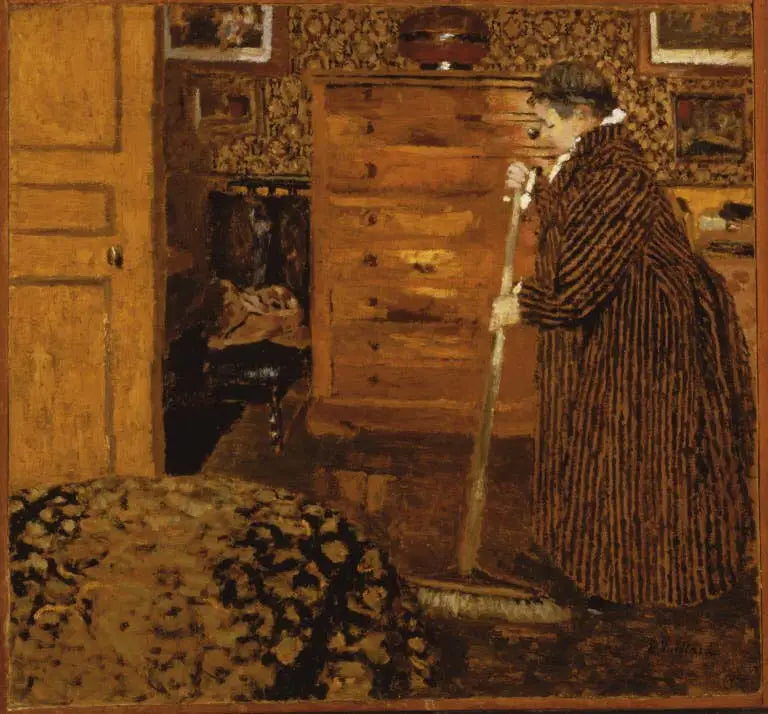 Femme balayant - Édouard Vuillard image 1 copie de tableau peinte à la main