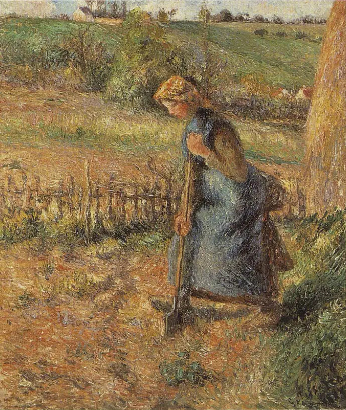 Femme béchante - Camille Pissarro image 1 copie peinte à la main à l’huile