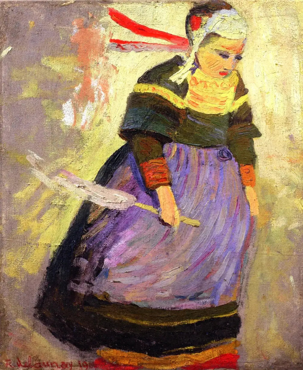 Femme bretonne - Robert Delaunay image 1 copie de tableau peinte à la main