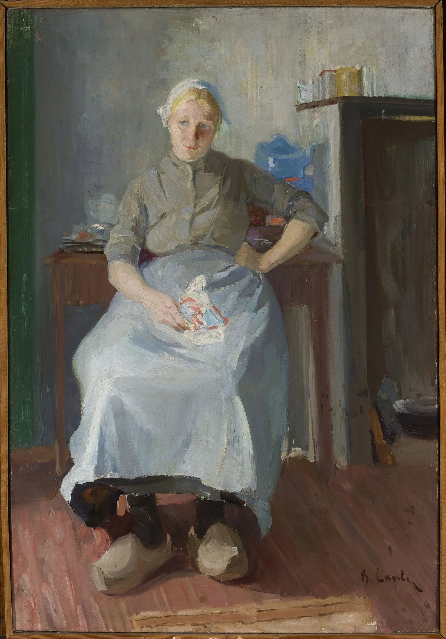 femme bretonne - Valentin Serov image 1 reproduction artisanale de tableau
