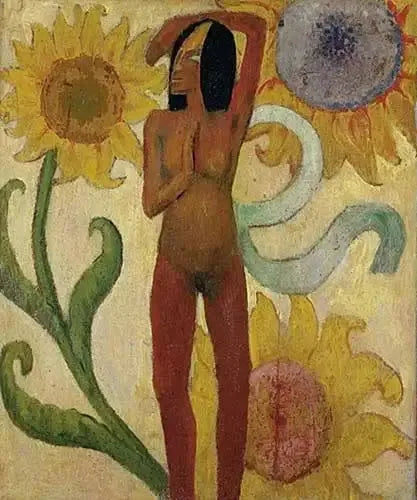 Femme caraïbe - Paul Gauguin image 1 reproduction artisanale de tableau