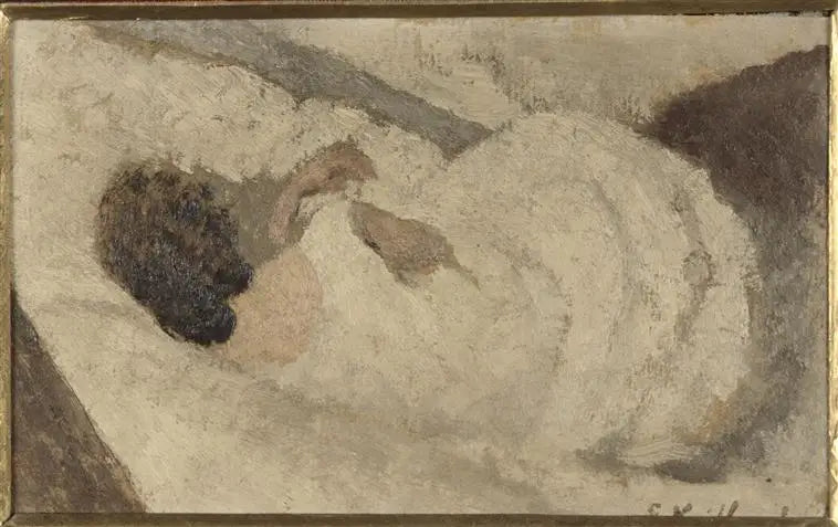 Femme couchée de dos - Édouard Vuillard image 1 reproduction artisanale de tableau