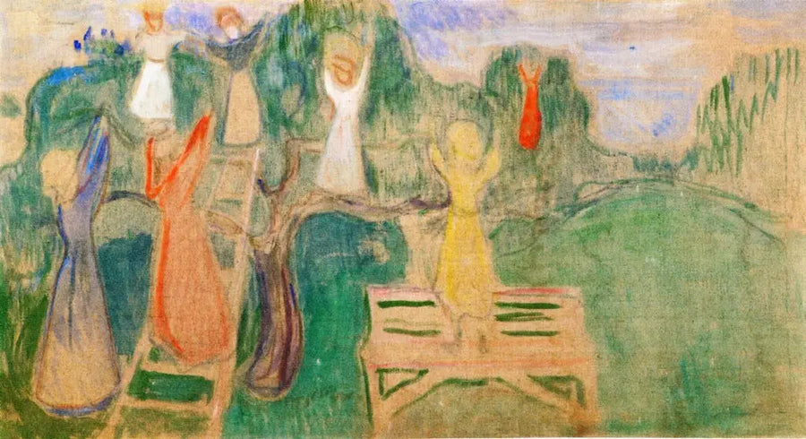 Femme cueillant des fruits - Edvard Munch