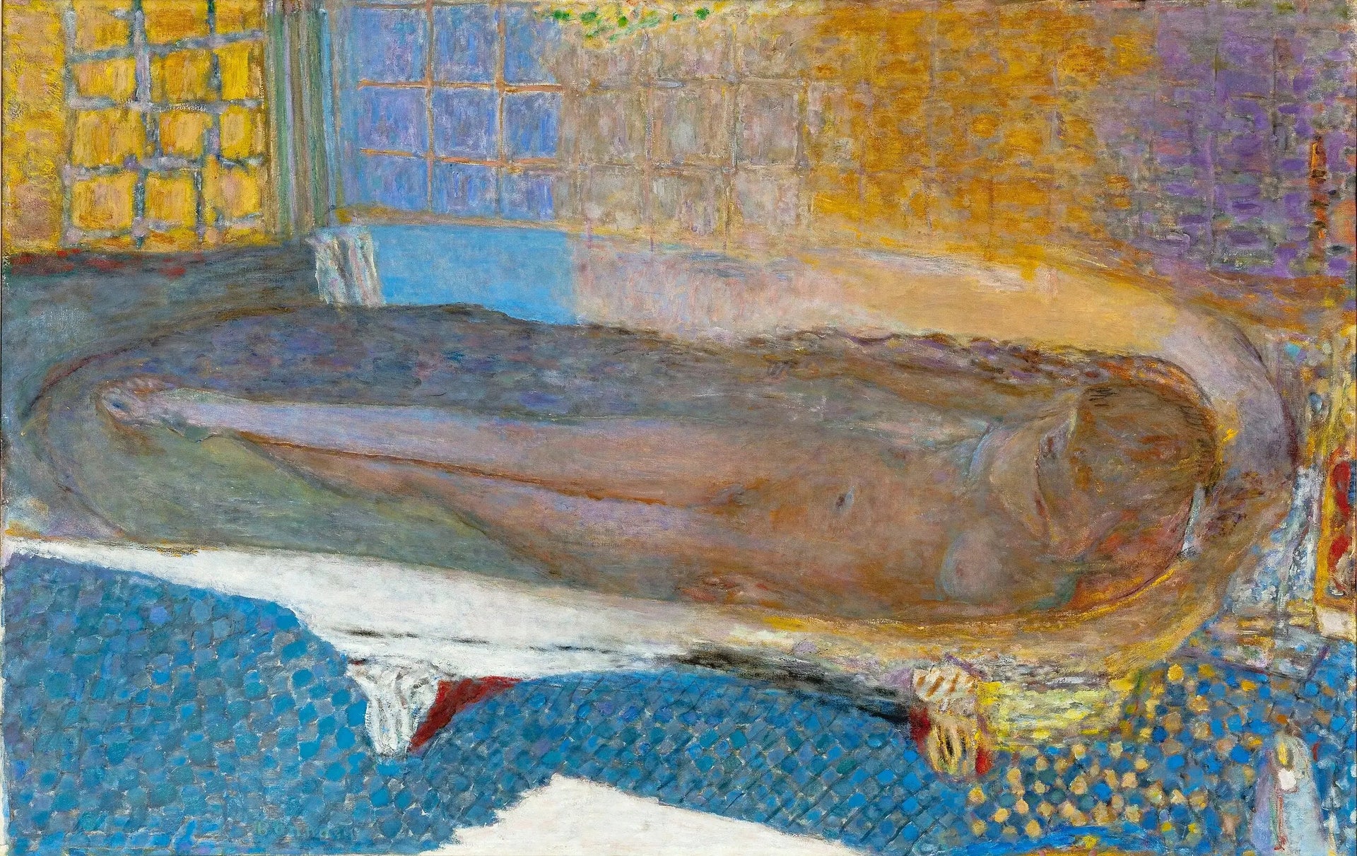 Femme dans la baignoire, Blue Harmony - Pierre Bonnard image 1 reproduction de peinture à l’huile