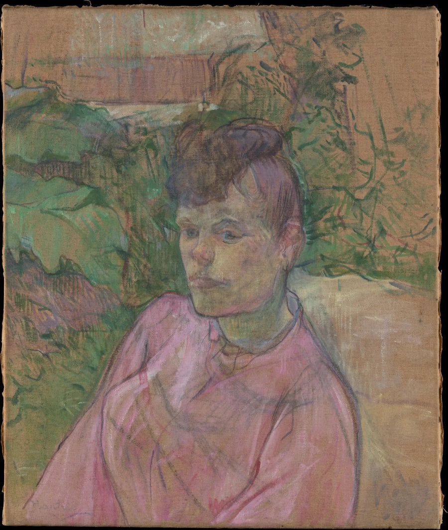 Femme dans le jardin de Monsieur Forest - Henri de Toulouse-Lautrec