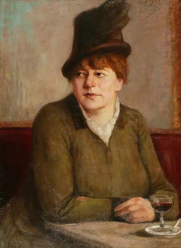 Femme dans un café - Edgar Degas