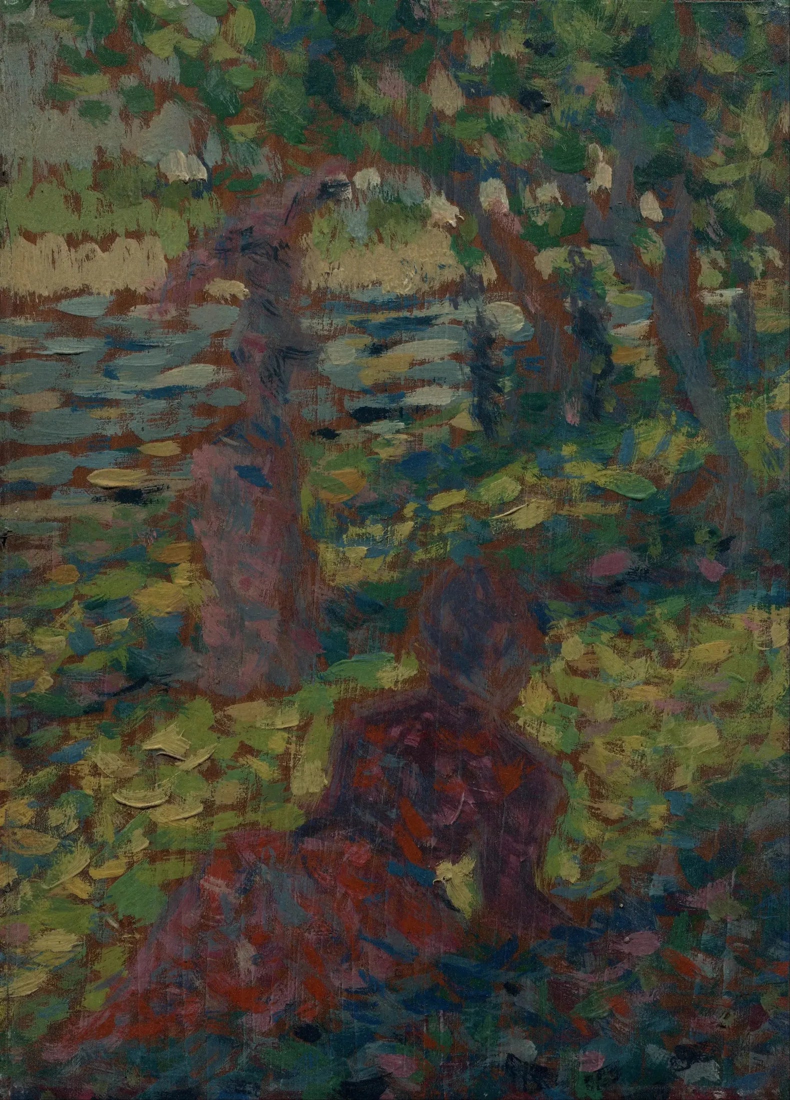 Femme dans un parc - Georges Seurat image 1 tableau peint à l’huile sur toile