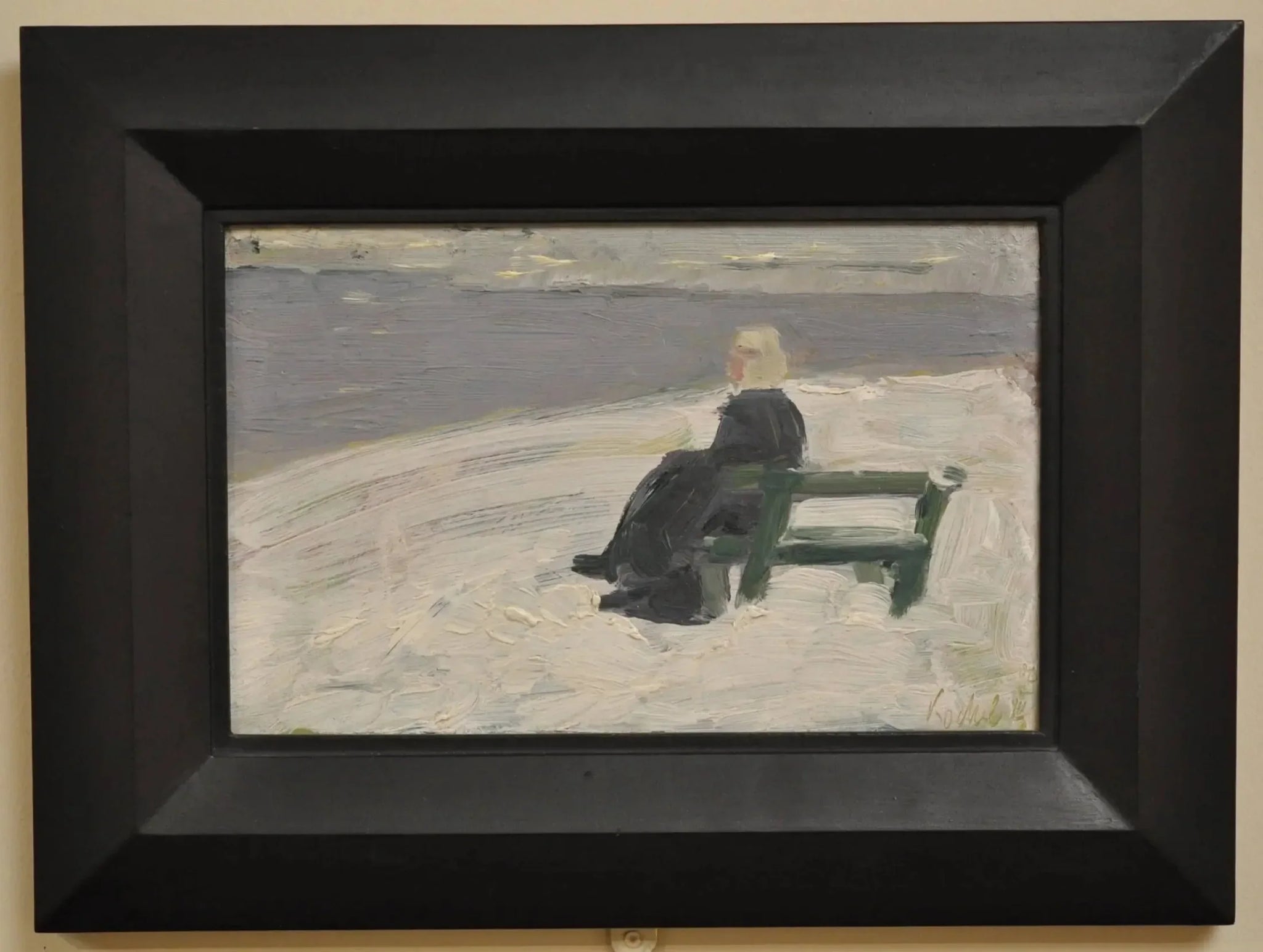 Femme dans un paysage d'hiver - Franz Marc image 1 tableau peint à l’huile sur toile