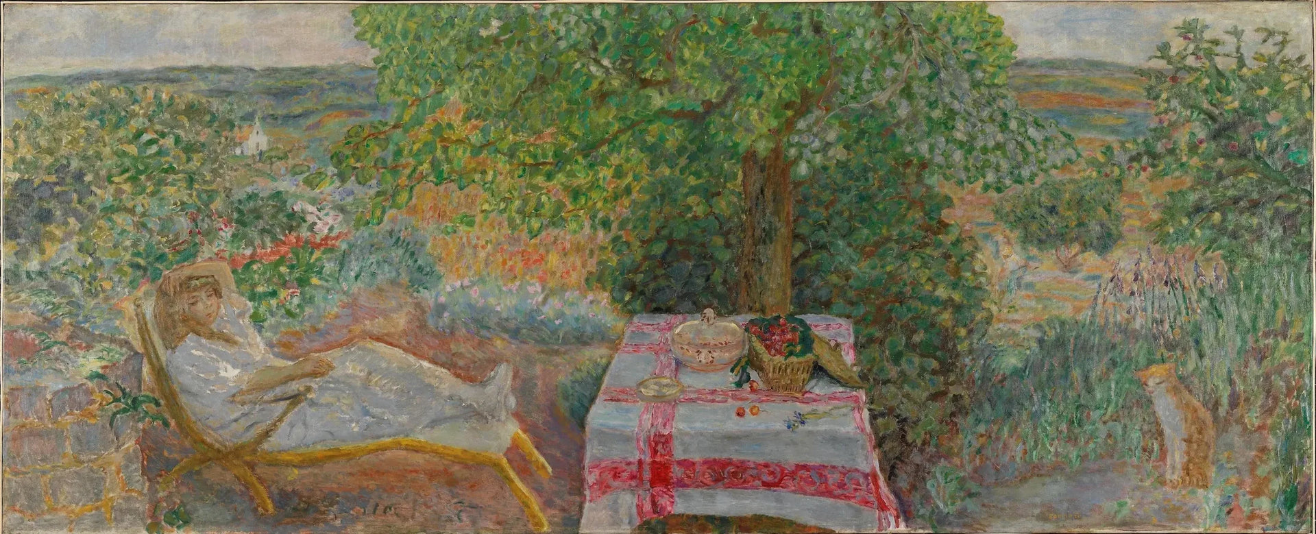Femme dans un paysage - Pierre Bonnard image 1 copie peinte à la main à l’huile