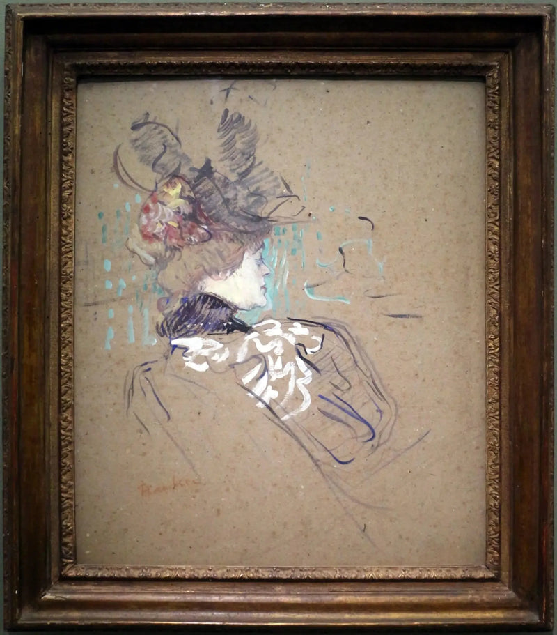Femme de profil - Henri de Toulouse-Lautrec