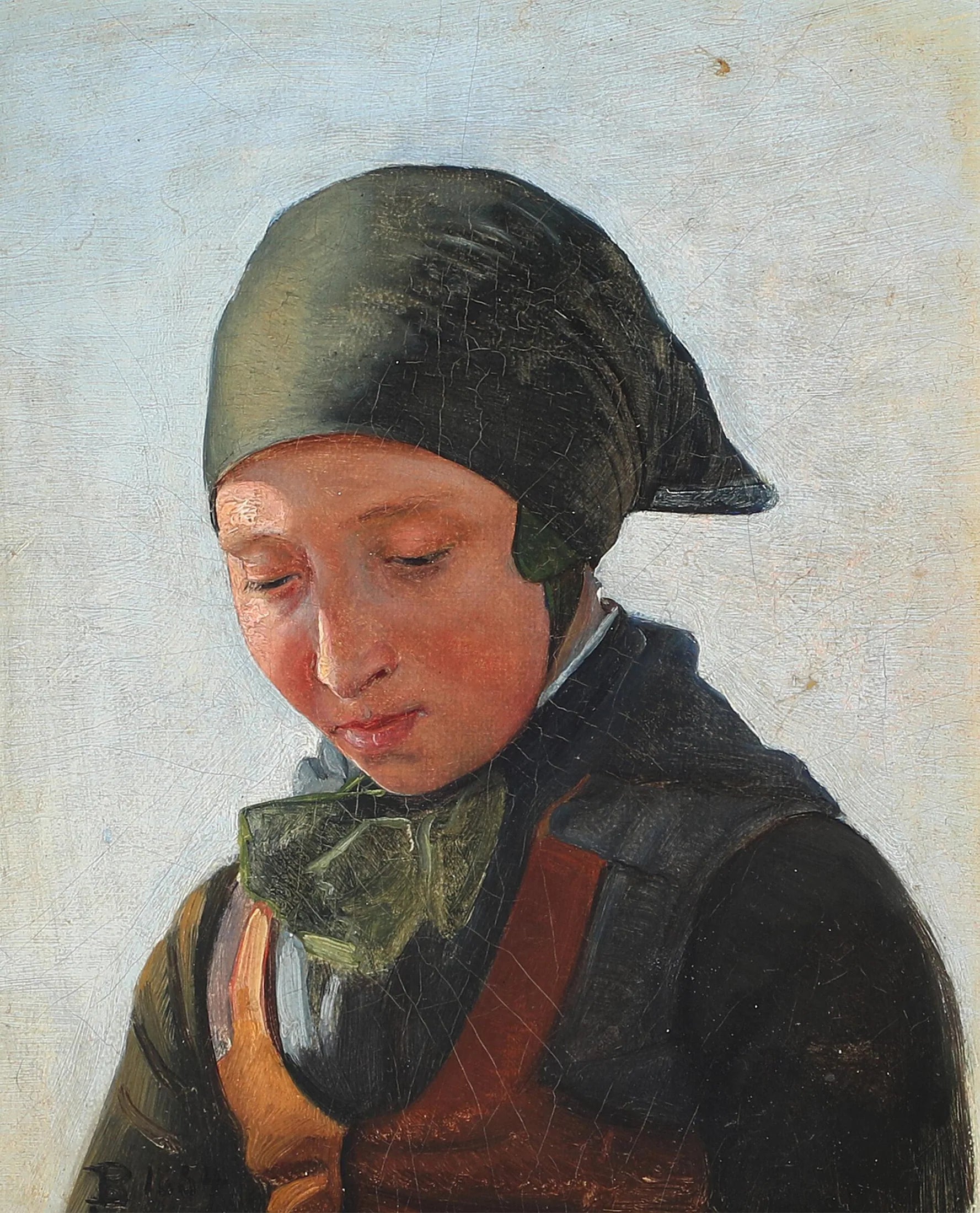 femme de Refsnæs. - Carl Heinrich Bloch image 1 tableau peint à l’huile sur toile