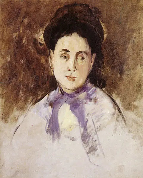 Femme en buste (Mme Bourdin) - Édouard Manet image 1 reproduction de peinture à l’huile