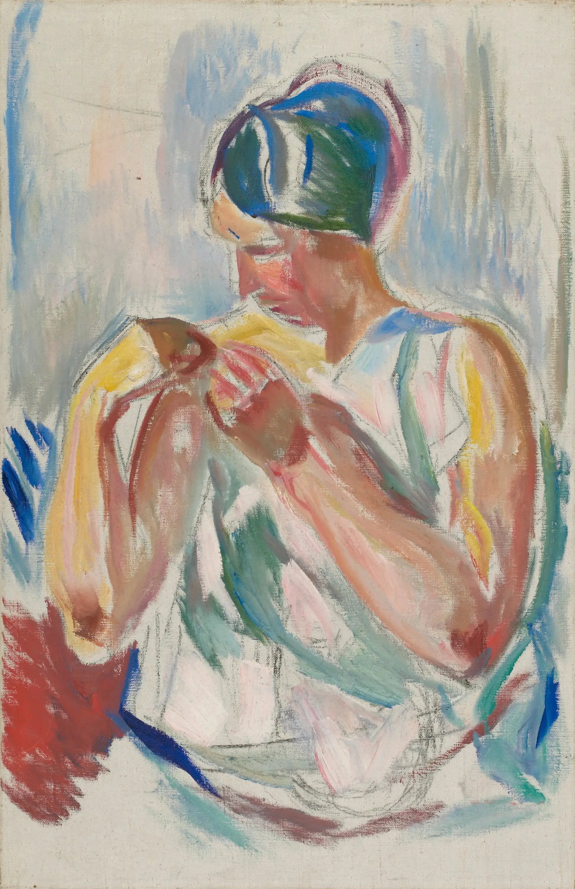 Femme en déshabillé - Edvard Munch image 1 tableau peint à l’huile sur toile