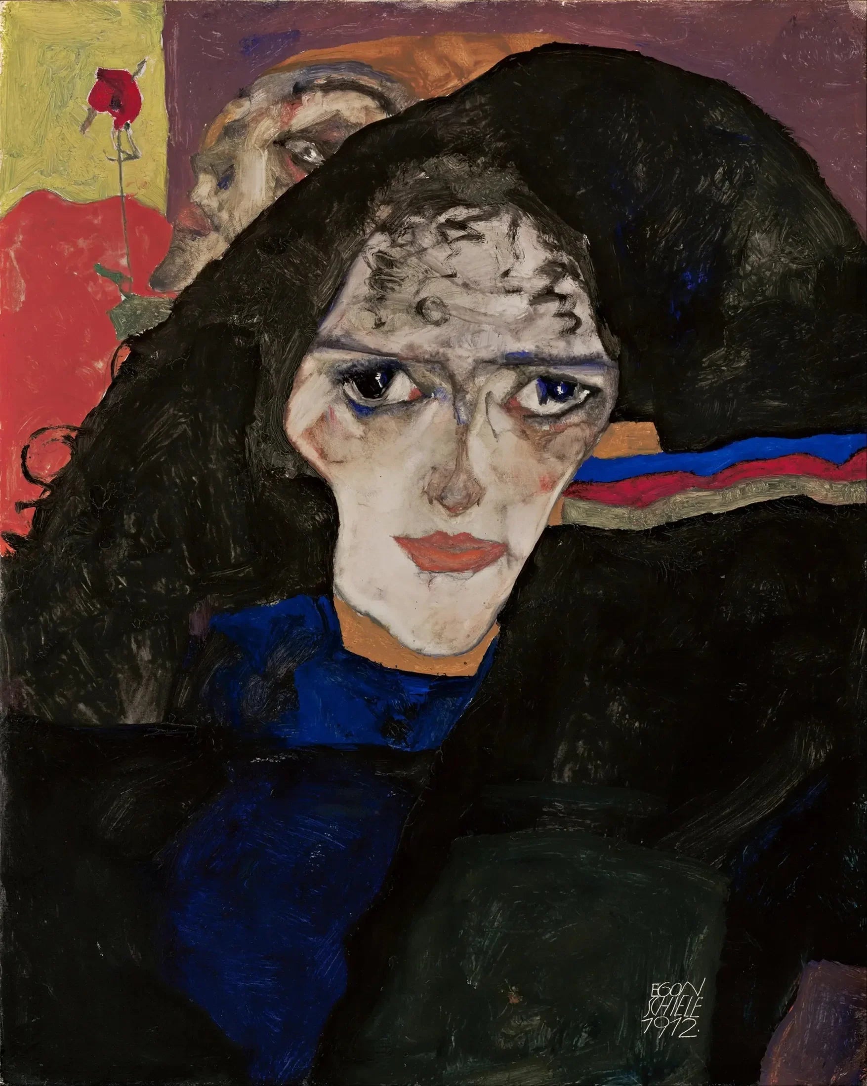 Femme en deuil - Egon Schiele image 1 copie de tableau peinte à la main