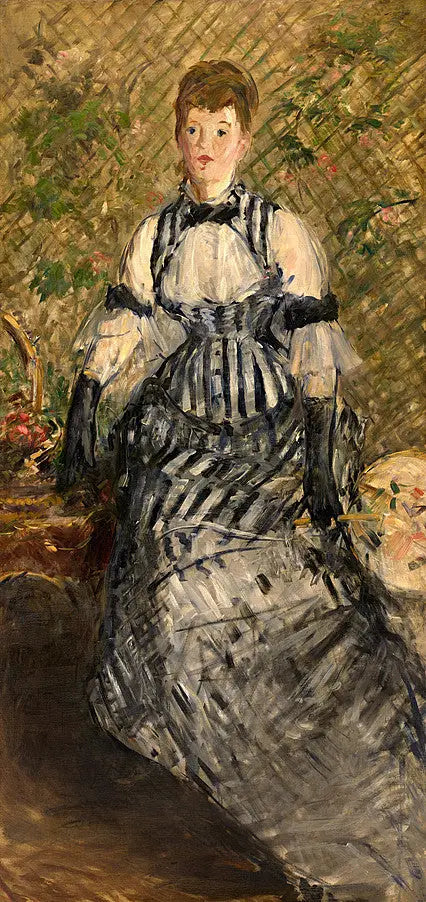 Femme en robe de soirée - Édouard Manet image 1 reproduction de peinture à l’huile