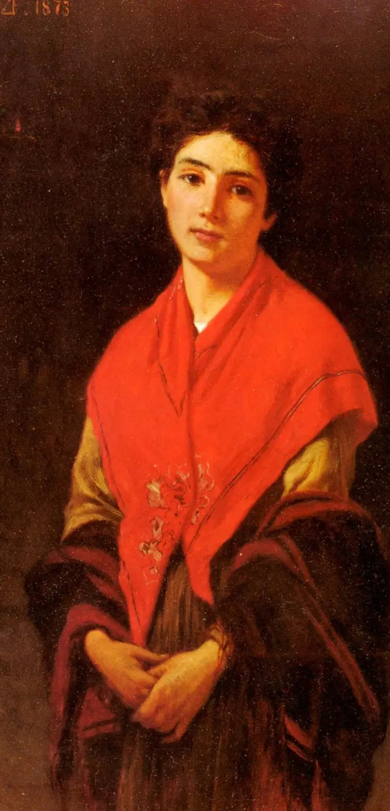 Femme en rouge - Federico Zandomeneghi