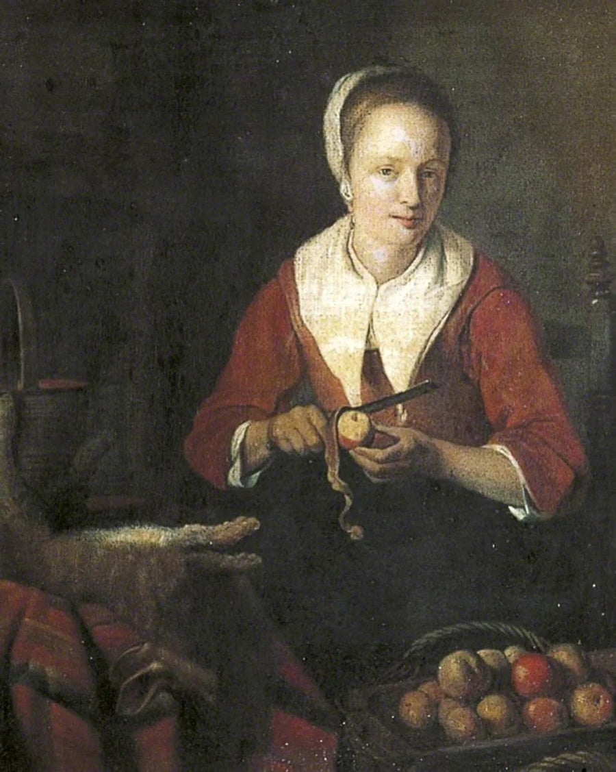 Femme épluchant des pommes - Gabriel Metsu