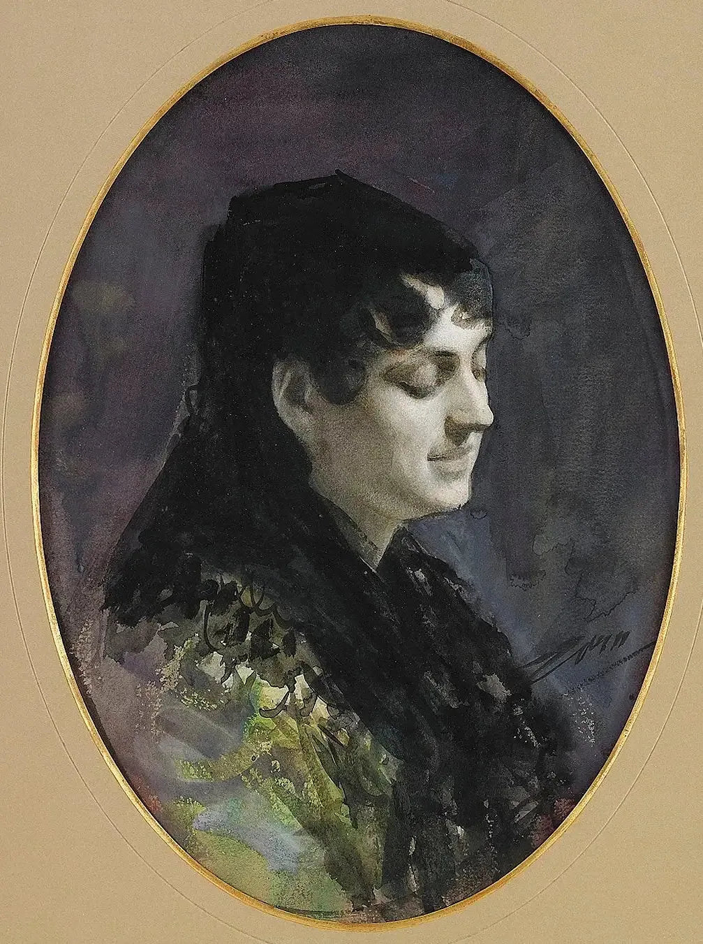 Femme espagnole 2 - Anders Zorn image 1 reproduction réalisée par Alpha Reproduction