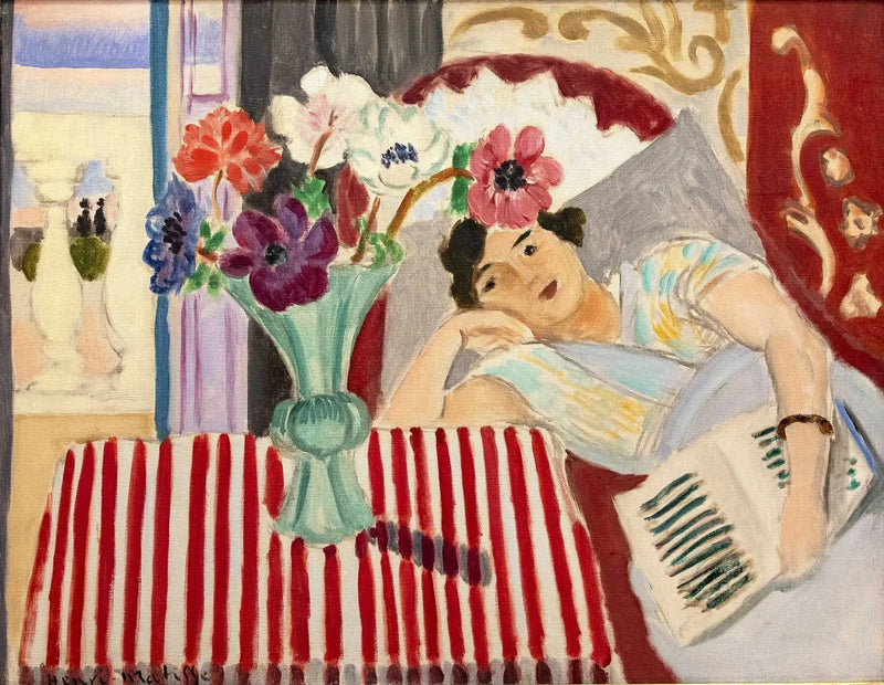 Femme et anémones - Henri Matisse