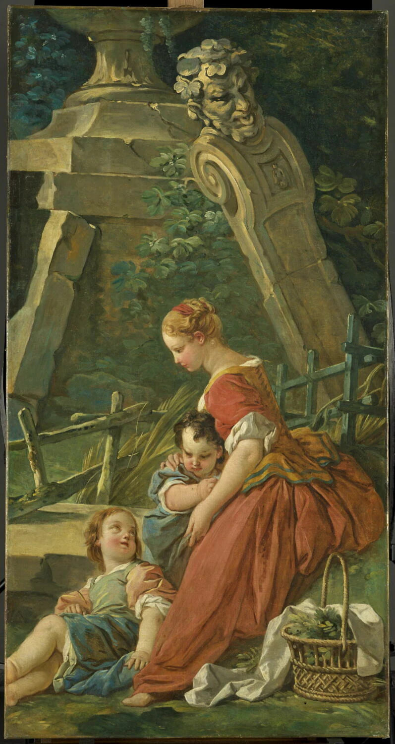 Femme et enfants - François Boucher