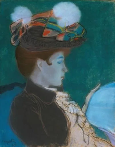 Femme lisant un journal - Louis Anquetin
