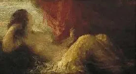 Femme nue allongée - Henri Fantin-Latour image 1 reproduction artisanale de tableau